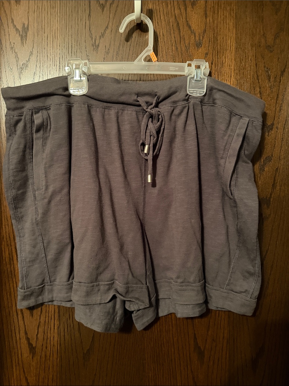 Cato Women's Drawstring Lounge Shorts in Charcoal
